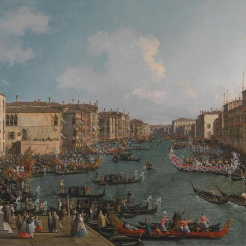 A Regatta on the Grand Canal by Canaletto